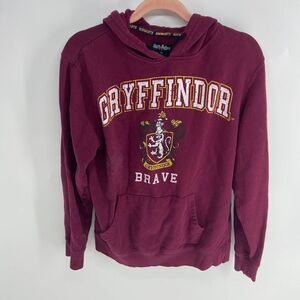 Harry Potter Gryffindor House Maroon Brave Crest Hooded Sweatshirt Womens S